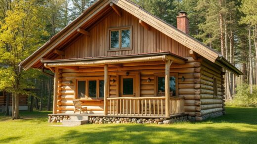 allnewhomes.ru | Преимущества домов из клееного бруса с мансардами